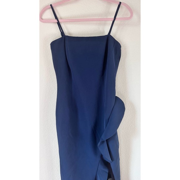 Bardot Carmelle Midi Dress in Navy Size 4 NWOT - Picture 7 of 9